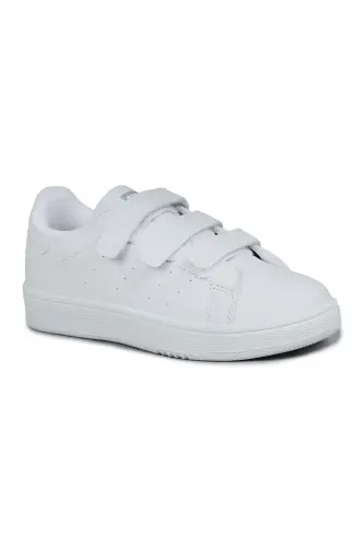 30110 White Velcro Unisex Kids Sneaker Casual Sports Shoes - 7