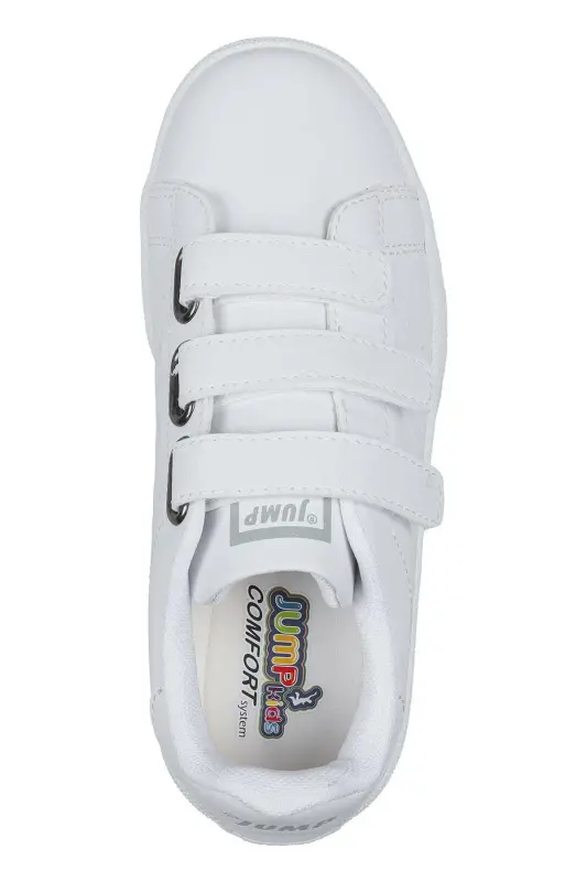 30110 White Velcro Unisex Kids Sneaker Casual Sports Shoes - 8