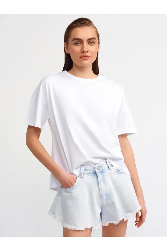 30123 Oversize Tshırt-siyah - Siyah - 4