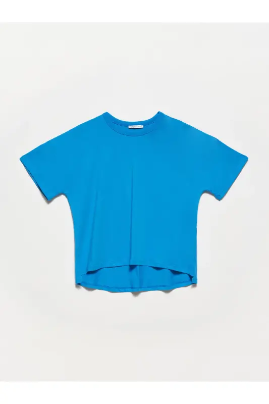 30123 Oversize Tshırt-saks-Saks - 1