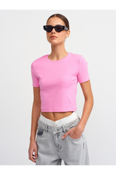 30124 Crop T-shirt - Pink - 5