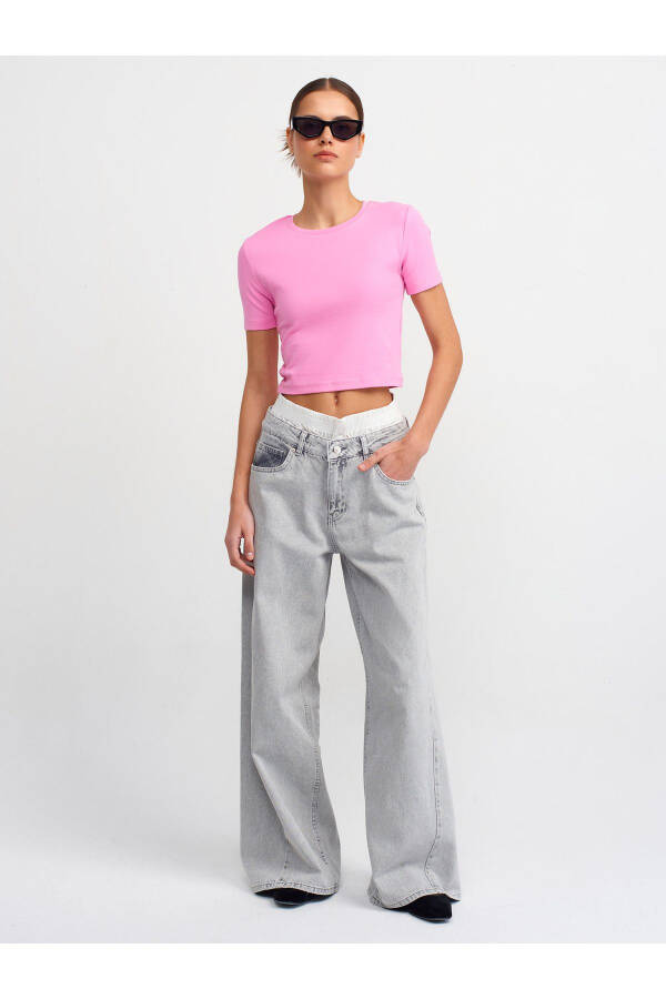 30124 Crop T-shirt - Pink - 8