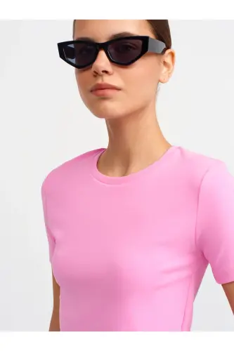 30124 Crop T-shirt - Pink - 4
