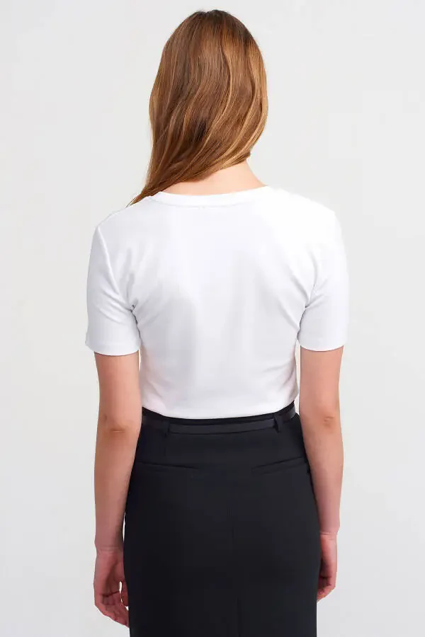 30124 Crop T-shirt - White - 10