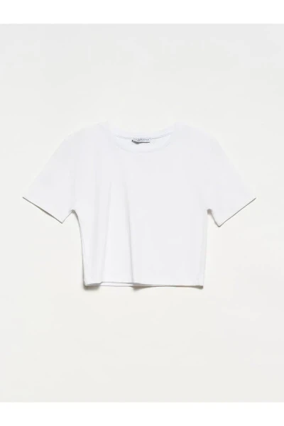 30124 Crop T-shirt - White - 13