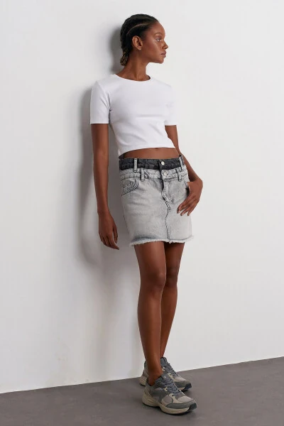 30124 Crop T-shirt - White - 3