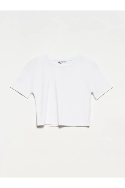 30124 Crop T-shirt - White - 6