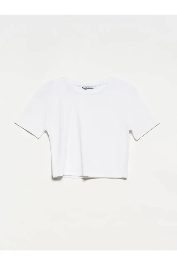 30124 Crop T-shirt - White - 6