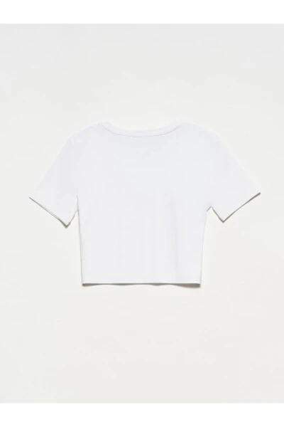 30124 Crop T-shirt - White - 7