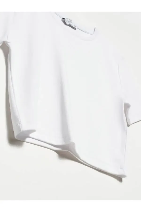 30124 Crop T-shirt - White - 8