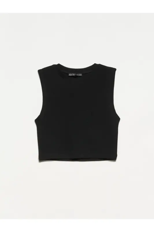30125 Crop Top - Black - 2