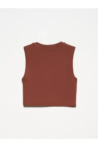 30125 Crop Top-Coffee-Coffee - 3