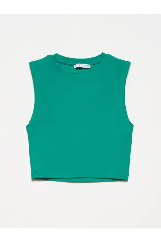 30125 Crop Top - Green 
