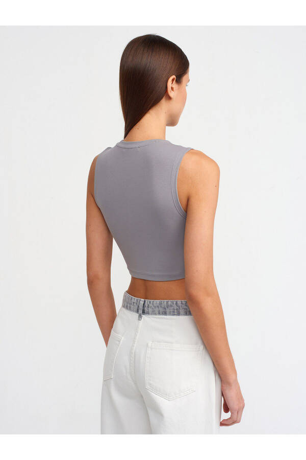 30125 Crop Top - Grey - 2
