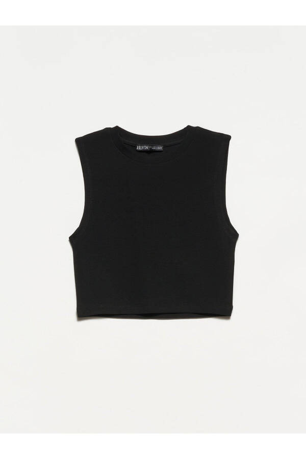 30125 Crop Top-siyah - Siyah - 1