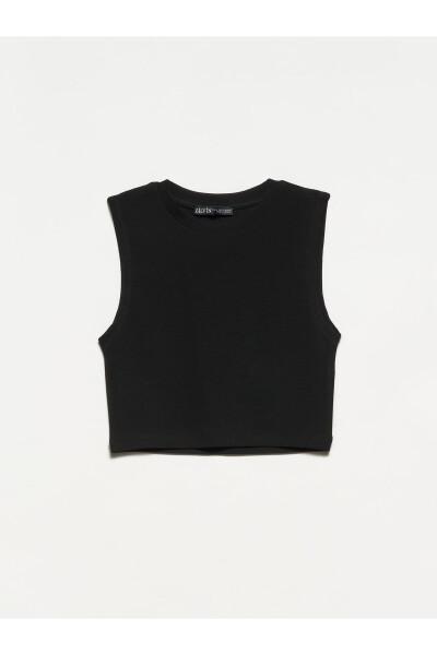 30125 Crop Top-siyah - Siyah - 2