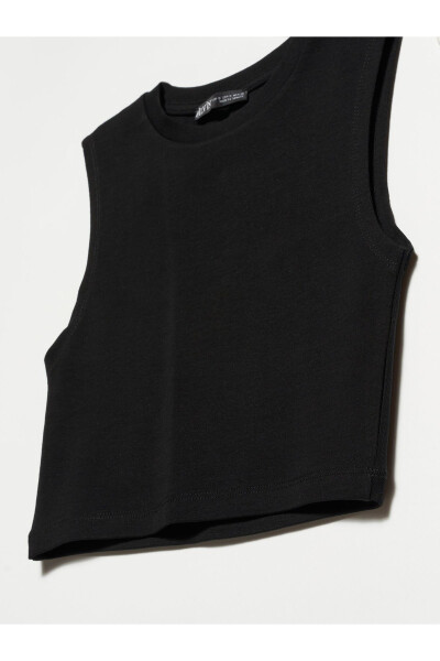 30125 Crop Top-siyah - Siyah - 4