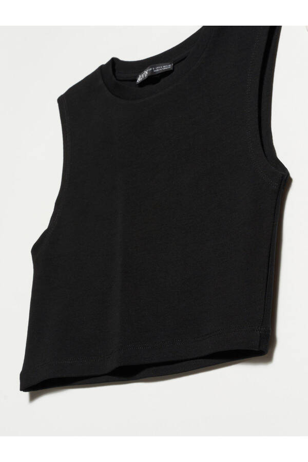 30125 Crop Top-siyah - Siyah - 4