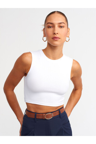 30125 Crop Top - White - 5