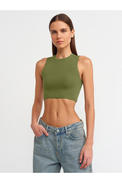 30125 Crop Top-haki - Haki - 11