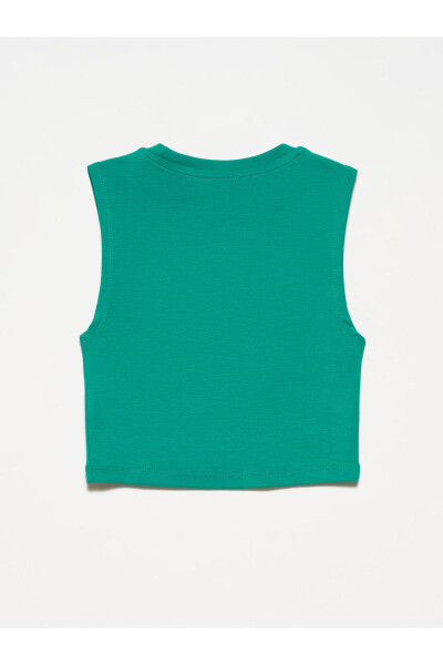 30125 Crop Top-Yeşil - Yeşil - 14