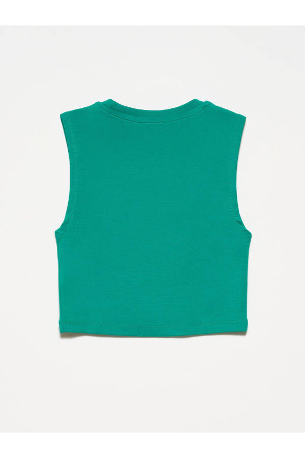 30125 Crop Top-Yeşil - Yeşil - 14