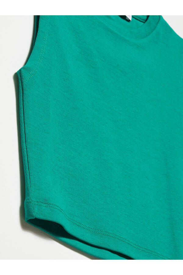 30125 Crop Top-Yeşil - Yeşil - 15