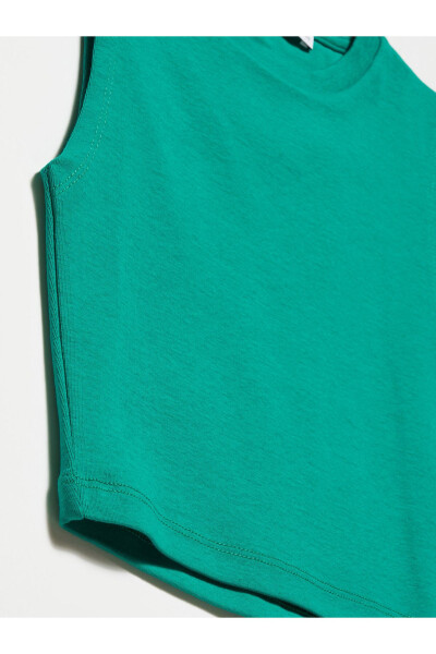 30125 Crop Top-Yeşil - Yeşil - 6