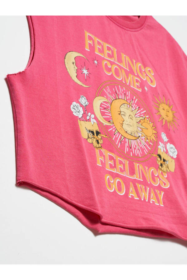 30355 Print Detailed Washable Top-Fuchsia - 3