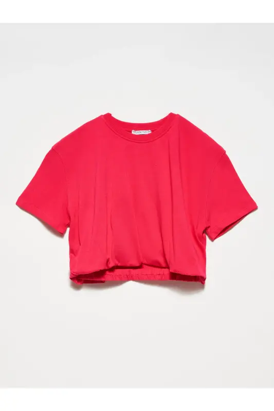 30402 Tire Detailed T-Shirt-Fuchsia-Fuchsia - 1