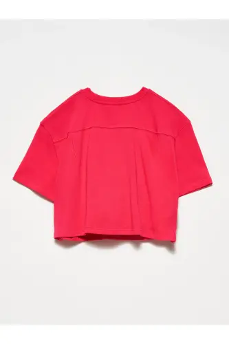 30402 Tire Detailed T-Shirt-Fuchsia-Fuchsia - DILVIN (1)