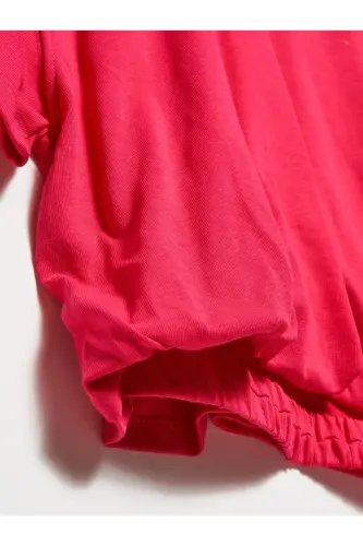 30402 Tire Detailed T-Shirt-Fuchsia-Fuchsia - 3