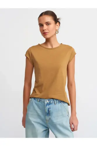 30699 Cotton T-shirt-Light Khaki-Light Khaki 