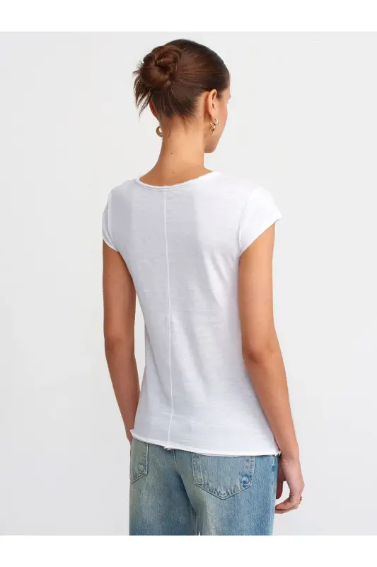 30699 Cotton T-shirt-White-White - 2