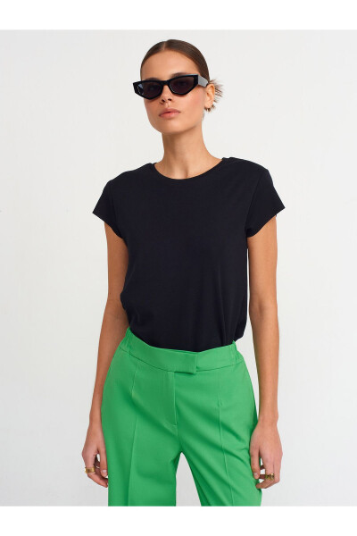 30719 Velo Yoqa T-shirt - Qora - 5