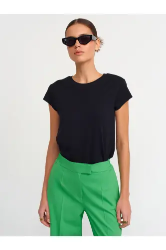 30719 Velo Yoqa T-shirt - Qora 