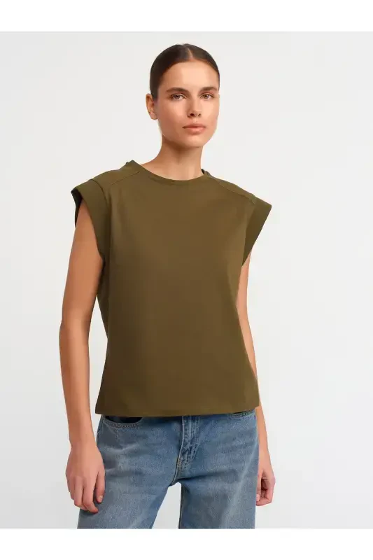 30724 Cotton T-shirt-Khaki-Khaki - 3