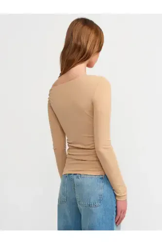 30770 Бюзгюлю Асимметрик Топ-Беж-Беж - DILVIN (1)