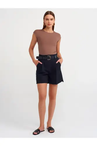 30856 Poliamid T-shirt-S.Kahve - S.Kahve - 3