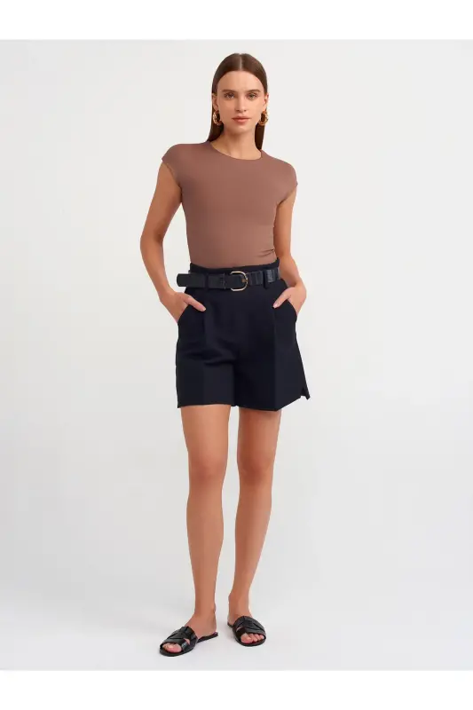 30856 Poliamid T-shirt-S.Kahve - S.Kahve - 3
