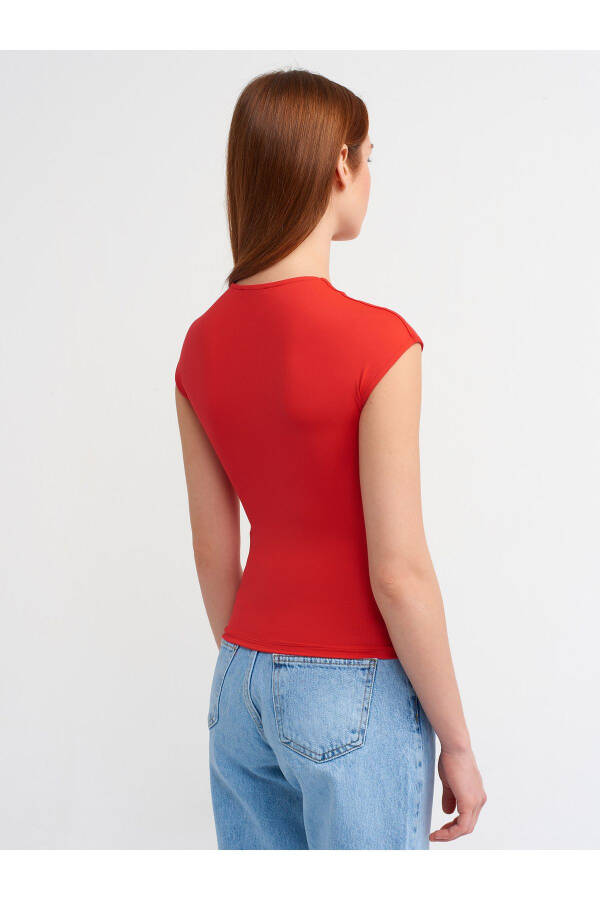 30856 Poliamid T-shirt-K.Kırmızı-K.Kırmızı - 9