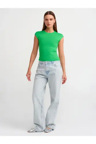 30856 Polyamide T-shirt-Green-Green - 3