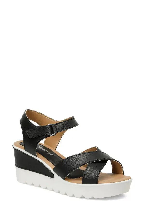 308569.Z 5FX Black Women's Wedge Heel Sandal-Black - 2