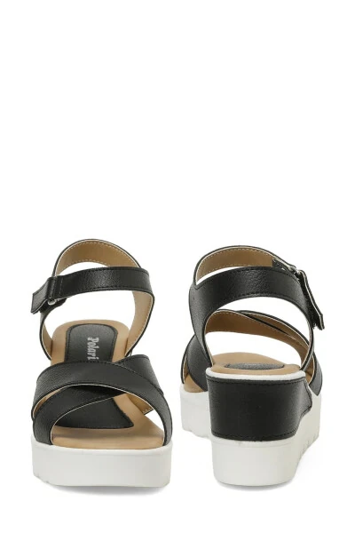 308569.Z 5FX Black Women's Wedge Heel Sandal-Black - 5