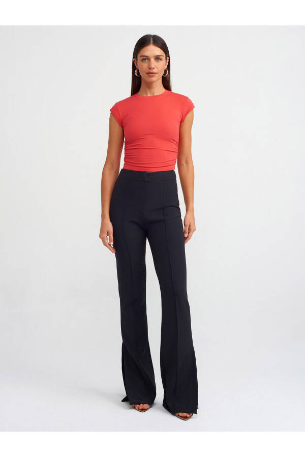 30899 Top with Side Ruffles - A.Red - 3