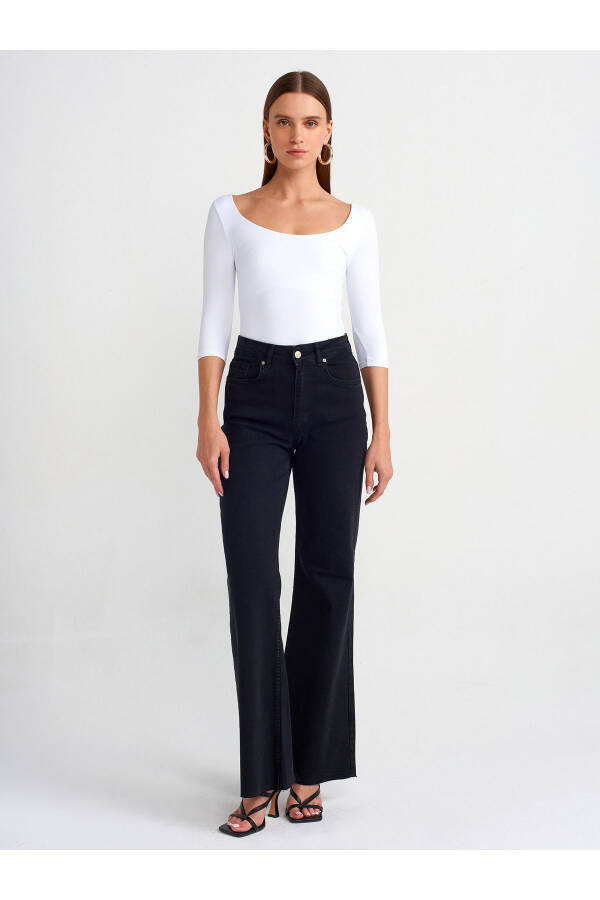 30900 Boat Neck Polyamide T-shirt - White - 16