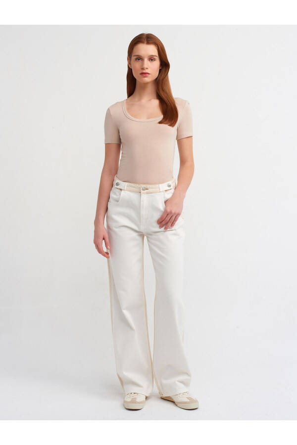 30903 Short Sleeve T-shirt - Beige - 5