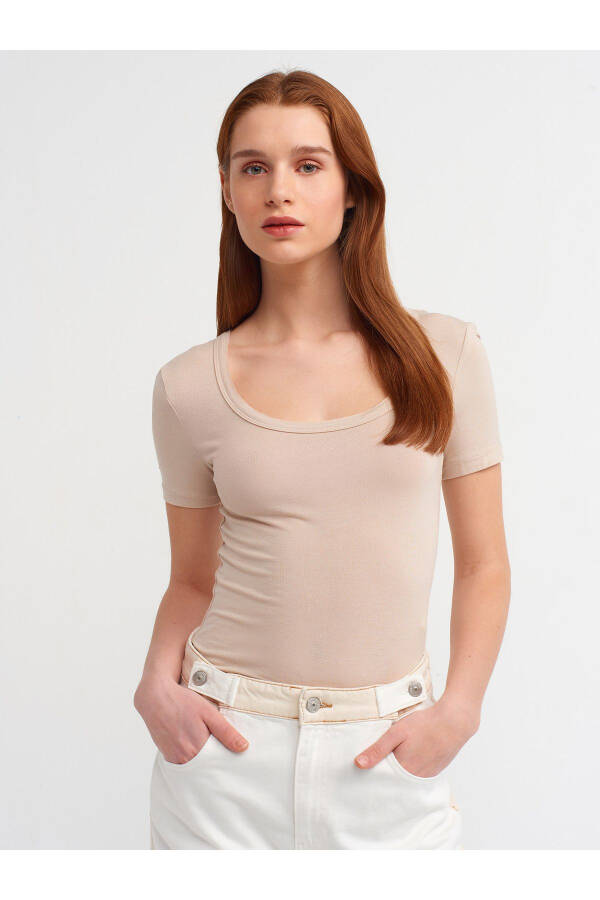 30903 Short Sleeve T-shirt - Beige - 8