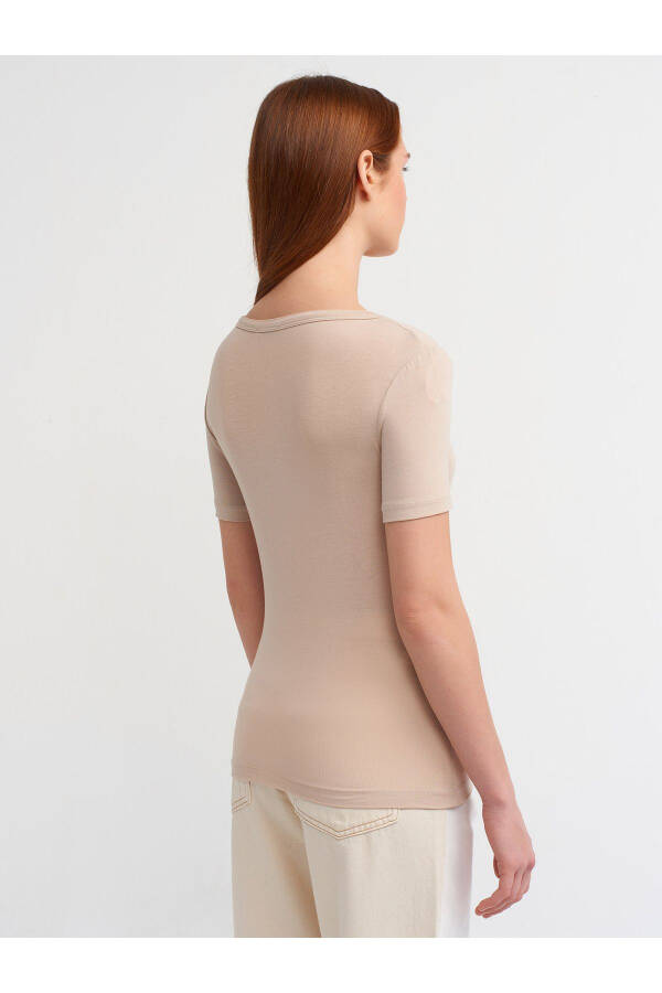 30903 Short Sleeve T-shirt - Beige - 2