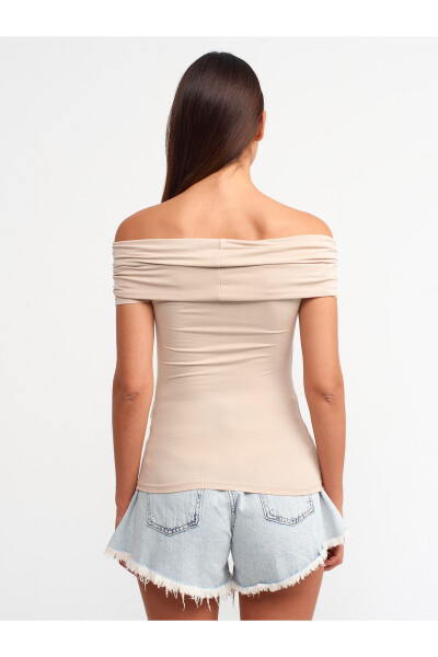 30919 Off-Shoulder Top - Beige - DILVIN (1)
